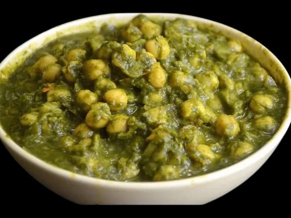 Palak Baigan Chana (Mittagskarte)